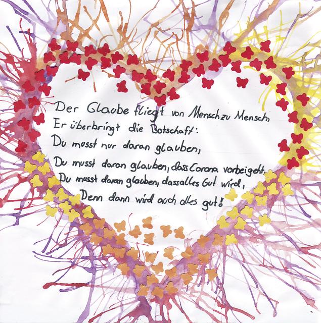 "Glaube" von Miriam Keim aus der 5. Klasse.