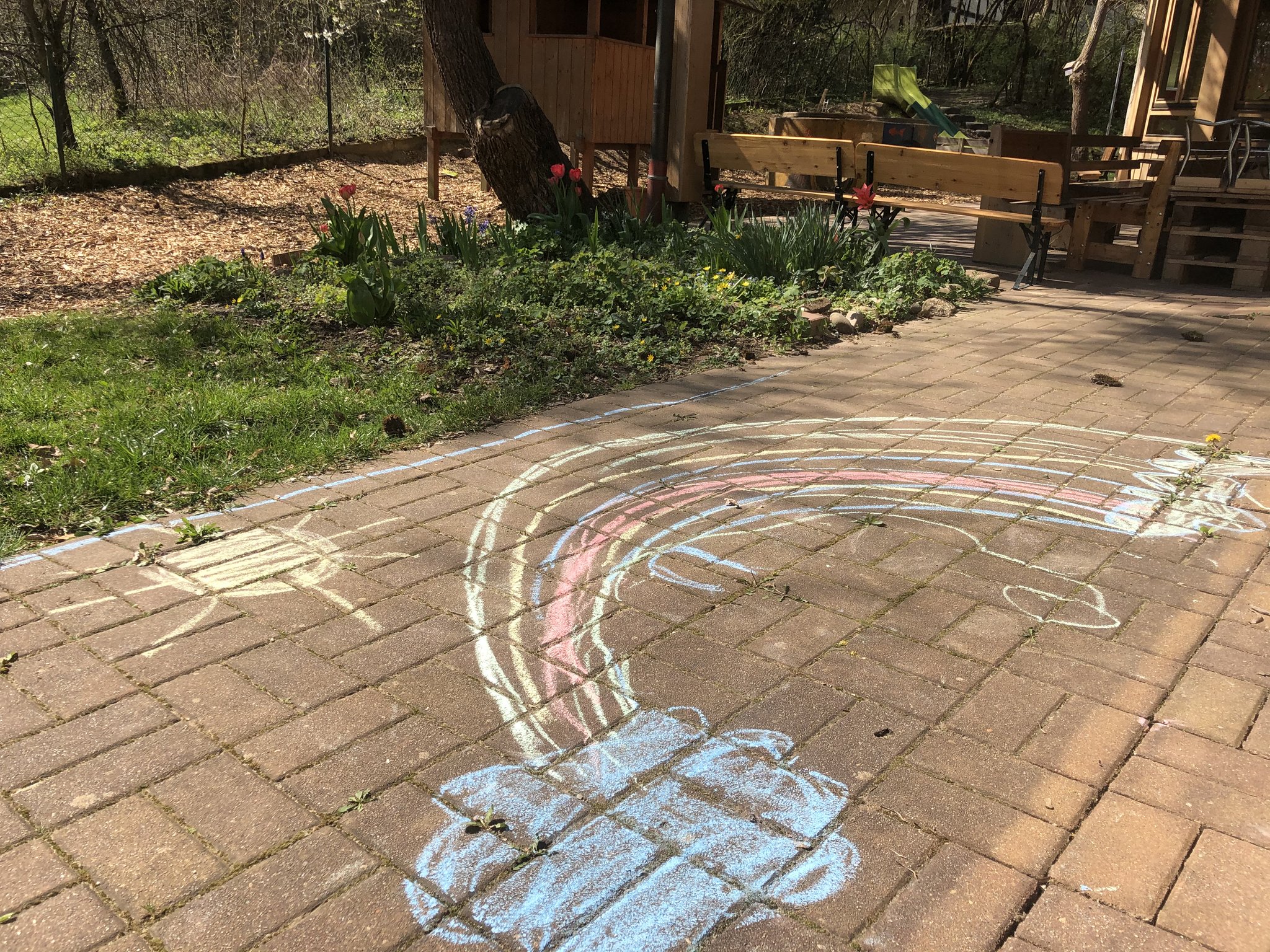 Kindergarten St. Ägidius Stöckach: Regenbogen der Hoffnung - Igensdorf