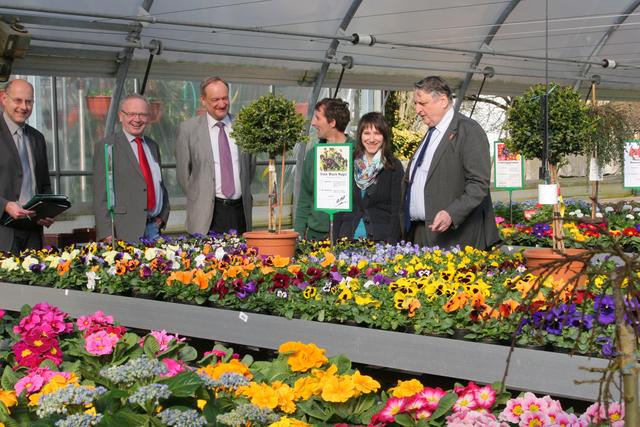 Gute Laune im Blütenmeer der Gärtnerei Ohlwerter im Eckentaler Ortsteil Herpersdorf am 25. Februar 2014. | Foto: wochenblatt