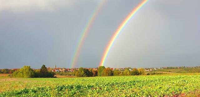 Doppelter Regenbogen über Kalchreuth | Foto: Gerd Fensel