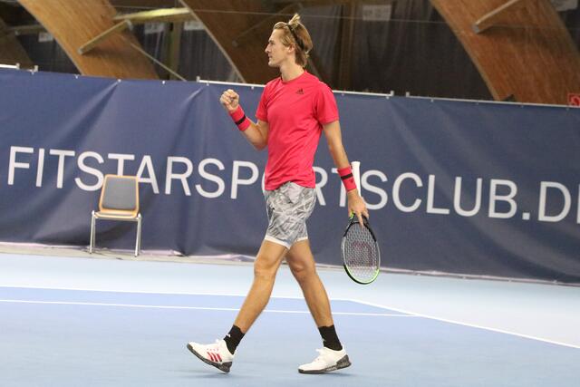 Die Faust deutet es an: hier steht ein Siegertyp auf dem Center-Court. | Foto: A. Unbehaun