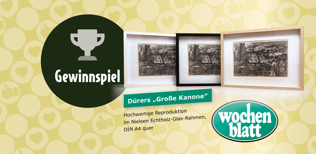 Jetzt bis 24. Januar mitmachen und eine hochwertige, gerahmte Kunst-Reproduktion im Wert von 49 Euro gewinnen!