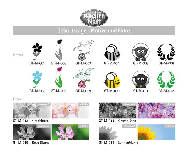 Motive und Fotos zum Einsatz in Ihrer Anzeige.