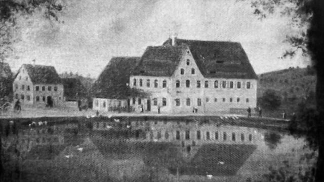 Der mittlere Weiher der Familie Wimplinger, auf dem die Kreuzerhöhungskirche entstand. | Foto: Pfarrarchiv