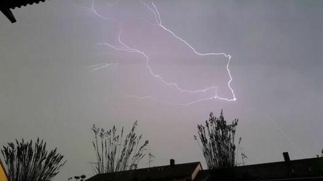 Michaela Mück fotografierte den Blitz in Heroldsberg | Foto: Michaela Mück