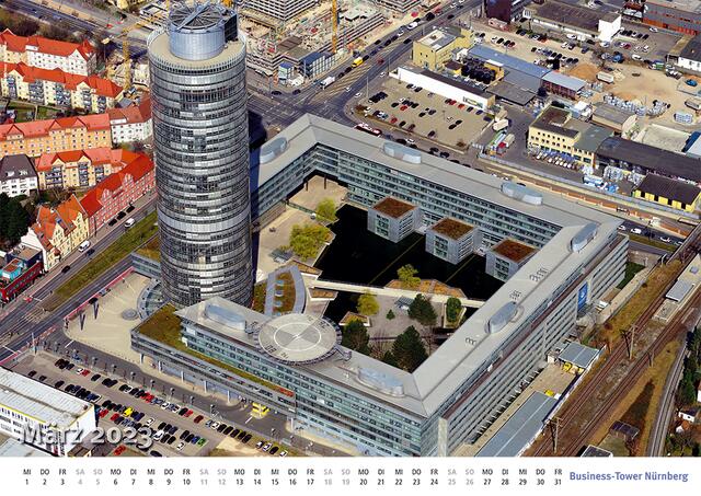 Bayerns zweithöchstes Bürogebäude: der Business-Tower der Nürnberger Versicherungen. | Foto: NOVUM Verlag &amp; Werbung © Oliver Acker