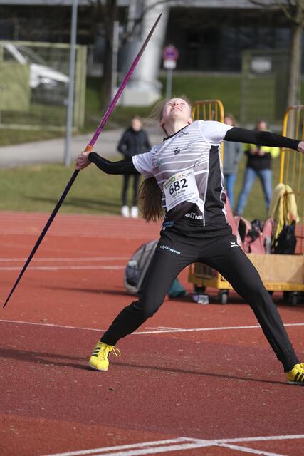Selina Solf beim Speerwurf. | Foto: ©Mahr
