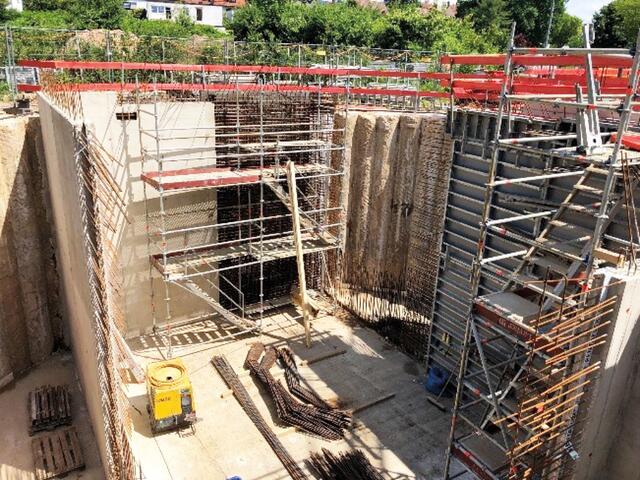 Umbau von Zwischen- und Nachklärbecken in der Kläranlage. | Foto: SUN