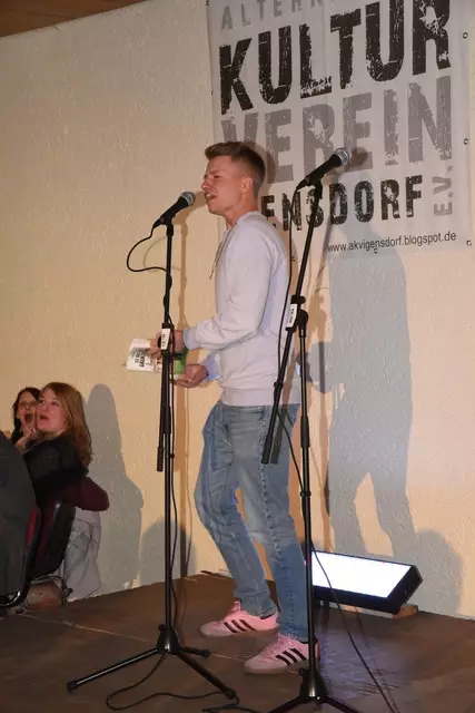 Leander Bauer berichtete von einem Nachbarschaftsstreit zwischen Johann Wolfgang von Goethe und Friedrich Schiller. | Foto: Sabine Büssert