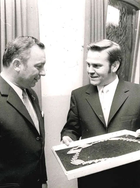 Georg Hänfling und Willi Zagel. | Foto: Archiv ME