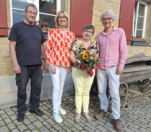 Von links: Matthias Kraus, Astrid Deinhard, Isa Dittrich-Bachbauer und Axel Gosoge | Foto: Deinhard