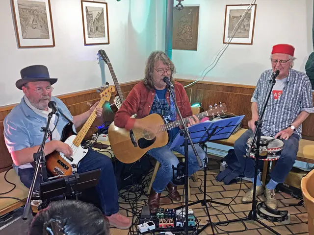 Die „Blues Papas” aus Darmstadt brachten Mississippi-Feeling ins Weiße Lamm. | Foto: Uwe Rahner