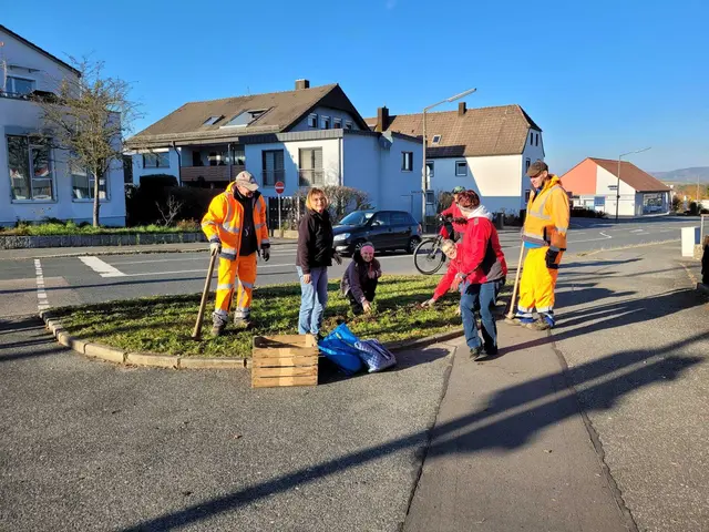 Es konnte eine große Anzahl an gespendeten Blumenzwiebeln jeglicher Art in die Grünflächen eingesetzt werden.

 | Foto: Frieder Schultz