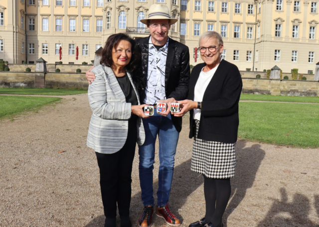 Frankenwürfel-Preisträger 2025: Alice Walchshöfer, Otmar Schmelzer und Rosi Kraus (von links).