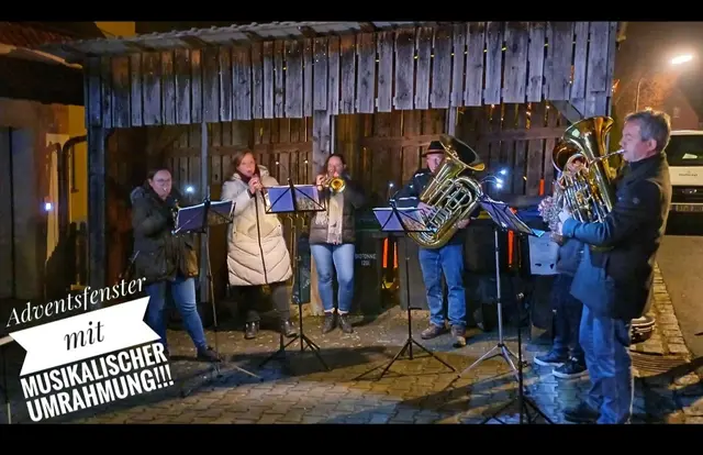 Fünf Fanfaren - einige Mitglieder des Igensdorfer Posaunenchores sorgten für weihnachtliche Klänge | Foto: Dorfgemeinschaft Letten