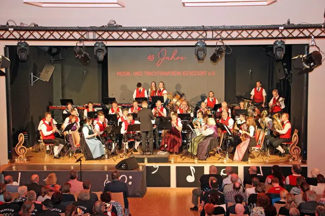 Das große Blasorchester beim letzten Jahreskonzert 2025.