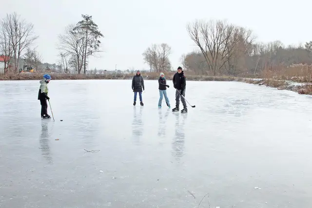 Seltenes Kufenvergnügen | Foto: Uwe Rahner