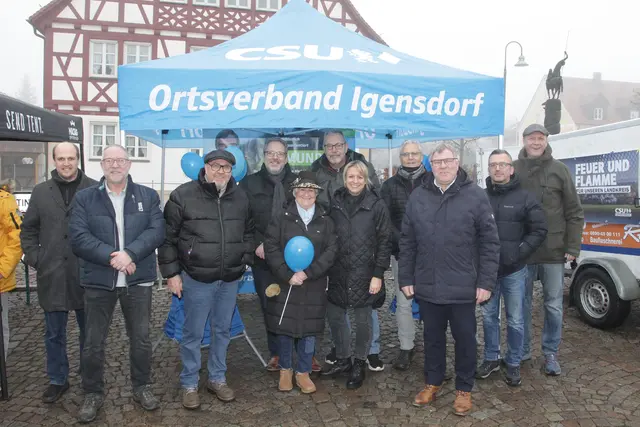 Die CSU-Gemeinderatskandidaten mit Bürgermeister und Bürgermeisterkandidat Edmund Ulm. | Foto: Uwe Rahner