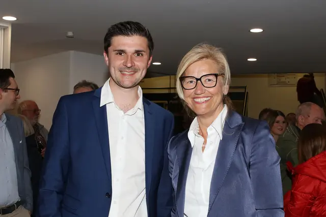 Sebastian Singer ist neuer Erster Bürgermeister von Eckental. Er folgt auf Ilse Dölle, die nach 12 Jahren Amtszeit nicht mehr zur Wahl angetreten war. | Foto: Andreas Unbehaun