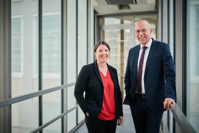 Stellten ein gutes Jahresergebnis vor: Das N-ERGIE Vorstandsduo Magdalena Weigel und Maik Render. | Foto: Simeon Johnke