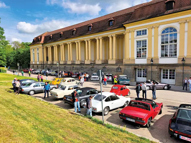 Fans von alten Autos kommen beim kurzen Stopp der Burgenstraße-Classics in Eckental voll auf ihre Kosten. | Foto: Privat