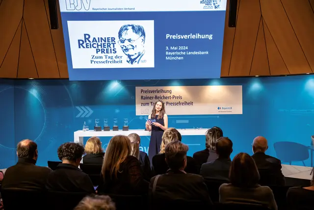 Das Rollenspiel „Zensör” der Eckentaler Medienscouts fand besondere Beachtung bei der Verleihung des Rainer Reichert Preises – hier ein Foto von 2024. | Foto: Thomas Geiger