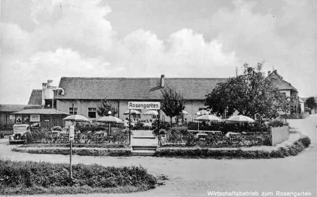 Der Rosengarten auf einer historischen Postkarte aus dem Privatbesitz von Gerhard Wölfel | Foto: Privat