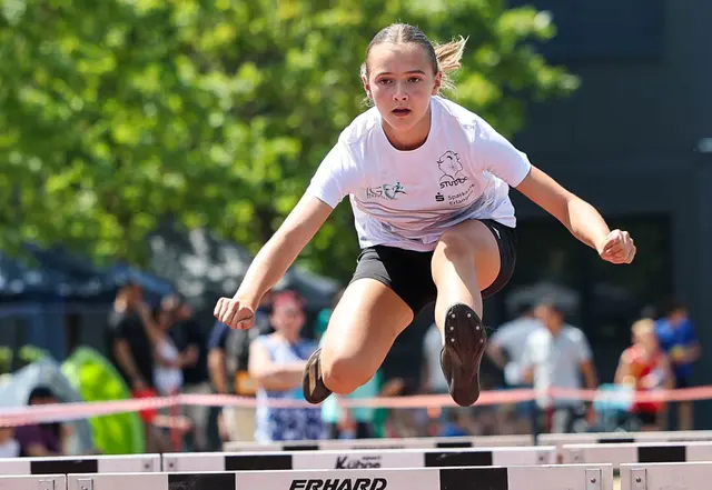 Die erfolgreichste Teilnehmerin der LG Eckental an diesem Wochenende: Marie Warnke über 60m Hürden | Foto: Daniel Decombe