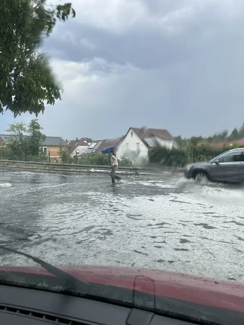 „Land unter“ in Heroldsberg | Foto: Peter Will