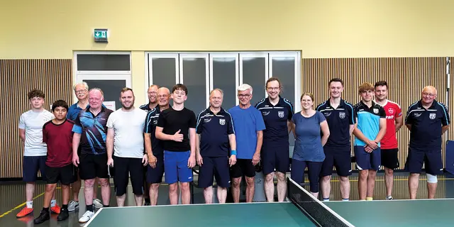 Die Teilnehmer des Tischtennis-Jubiläumsturniers | Foto: Privat
