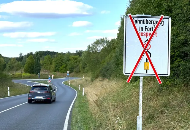 Eine Umleitung ist ausgeschildert. | Foto: Andreas Unbehaun