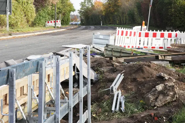 Die Arbeiten an der Steppach-Brücke in Brand dauern länger als geplant. | Foto: Uwe Rahner