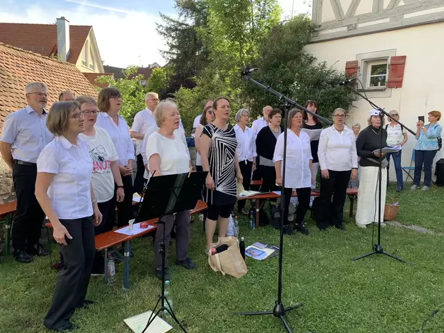 Der Gospelchor hat auch schon den Gräfenberger Stadtgraben erklingen lassen.