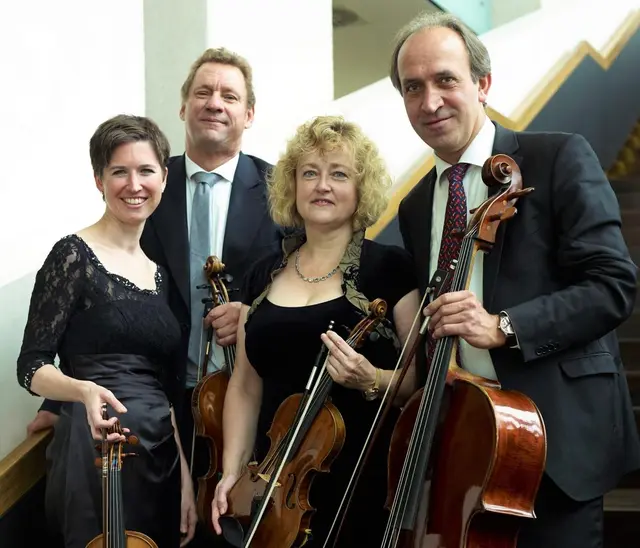 Mitglieder der Staatsphilharmonie Nürnberg (im Bild das Streichquartett) treten in der Laufer Wenzelburg auf. | Foto: Thomas Sattel