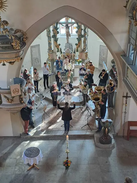 Der Posaunenchor Gräfenberg beherrscht ein breites Repertoire an traditionellen geistlichen Werken und Choralbearbeitungen.  | Foto: Franziska Kasch