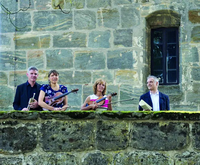 Cornelius Liebster, Katharina Liebster-Klakow, Celine Wilke und Erich Staab (v.li.)