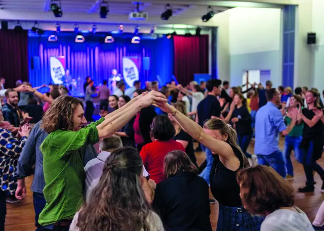 In Heroldsberg haben bereits zwei Ceilidhs stattgefunden, beide mit viel Begeisterung und gut gefüllter Tanzfläche. 