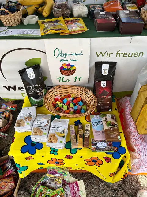 Viel Faires gibt es am Stand des Weltladen Eschenau. Da freut sich die Fairtrade-Gemeinde Eckental.