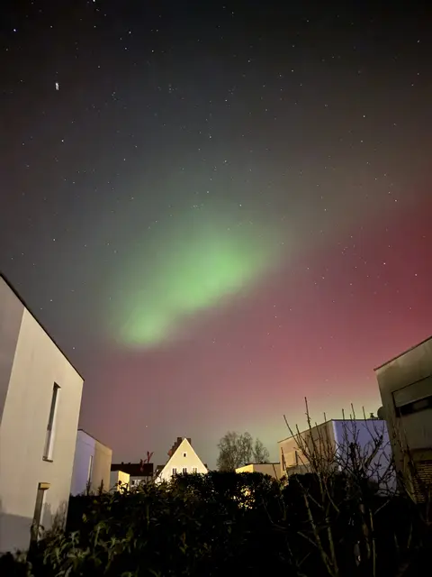 Polarlicht über Heroldsberg | Foto: Sebastian Holzberger