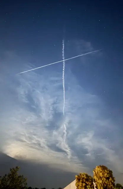 Das Chemtrail-Kreuz über Eckental